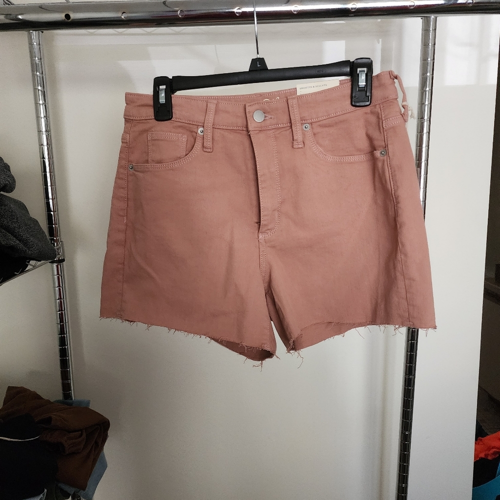 Women's Pink Denim Shorts
